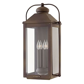 Hinkley Anchorage 4-Light Outdoor Light In Light Oiled Bronze