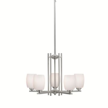 Eileen Five Light Chandelier in Brushed Nickel by Kichler