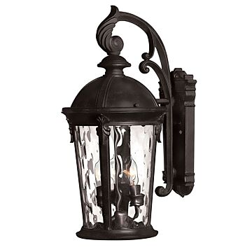 Hinkley Windsor 3-Light Outdoor Light In Black
