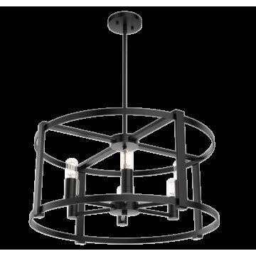 Hunter Astwood 6-Light Chandelier in Matte Black