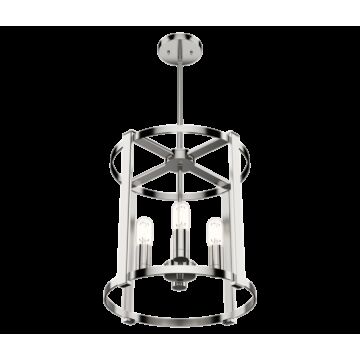 Hunter Astwood 4-Light Chandelier in Polished Nickel