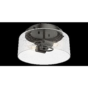 Hunter Hartland 2-Light Flush Mount in Noble Bronze