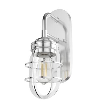 Hunter Starklake 1-Light Wall Sconce in Chrome