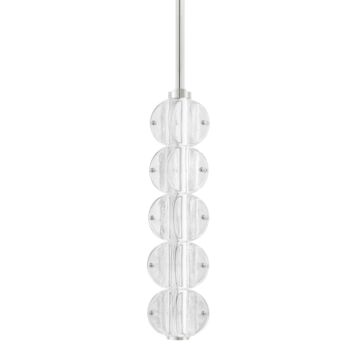 Lindley LED Pendant in Polished Nickel by Hudson Valley