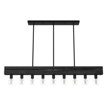 Hunter Donelson 9-Light Linear Chandelier in Natural Iron