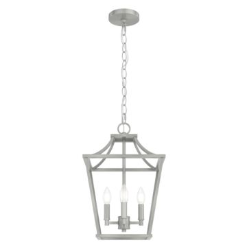 Hunter Laurel Ridge 4-Light Lantern Pendant in Brushed Nickel