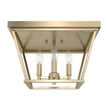 Hunter Laurel Ridge 4-Light Flush Mount in Alturas Gold