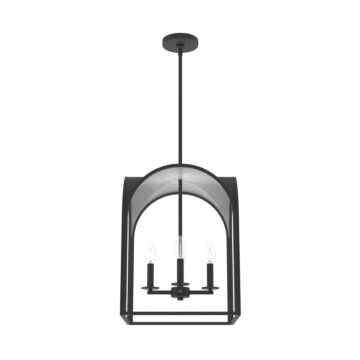 Dukestown 4-Light Pendant in Natural Black Iron