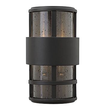 Hinkley Saturn 2-Light Outdoor Light In Satin Black