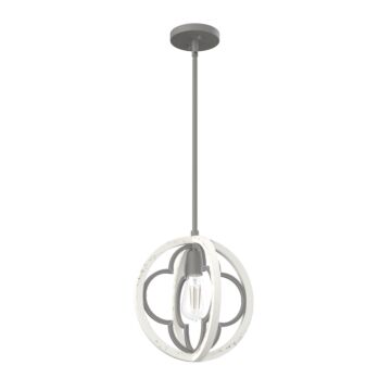 Hunter Gablecrest 1-Light Pendant in Painted Concrete