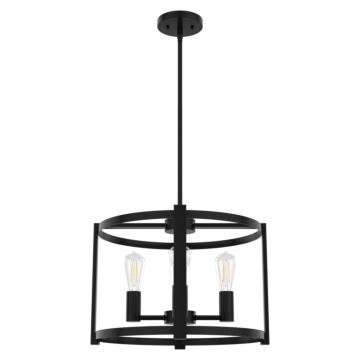 Hunter Astwood 4-Light Chandelier in Matte Black