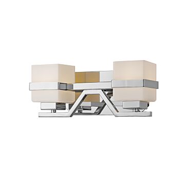 Z-Lite Ascend 2-Light Bathroom Vanity Light In Chrome