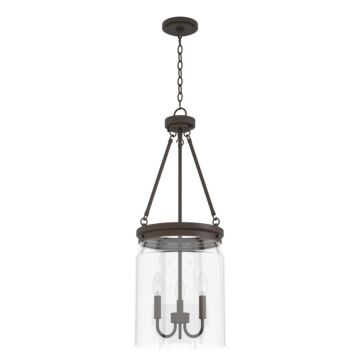 Hunter Devon Park 3-Light Pendant in Onyx Bengal