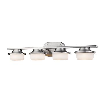 Z-Lite Optum 4-Light Bathroom Vanity Light In Brushed Nickel