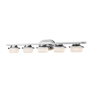 Z-Lite Optum 5-Light Bathroom Vanity Light In Chrome