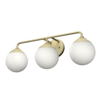 Hunter Hepburn 3-Light Bathroom Vanity Light in Painted Modern Brass