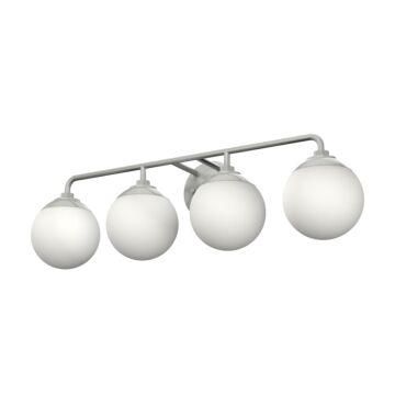 Hunter Hepburn 4-Light Bathroom Vanity Light in Brushed Nickel