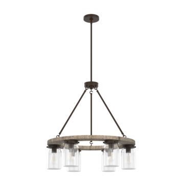 Hunter Devon Park 6-Light Chandelier in Onyx Bengal