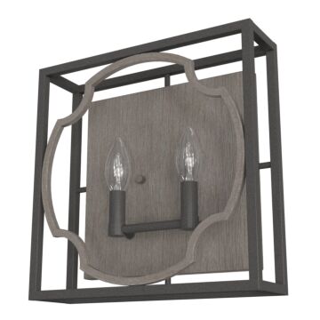 Hunter Stone Creek 2-Light Wall Sconce in Noble Bronze