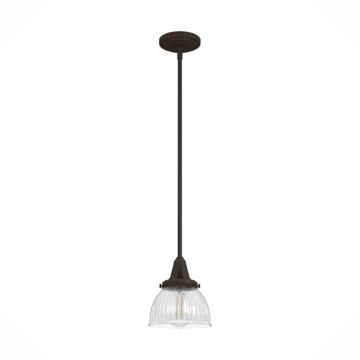 Hunter Cypress Grove 1-Light Mini Pendant in Onyx Bengal