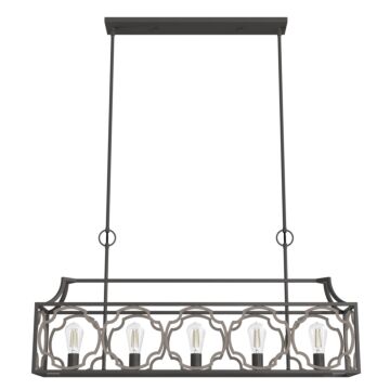 Hunter Stone Creek 5-Light Linear Chandelier in Noble Bronze