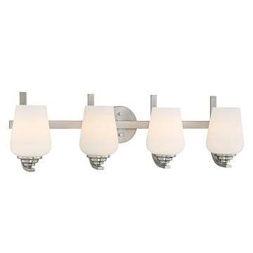 Shyloh Four Light Bath in Brushed Nickel by MinkaLavery