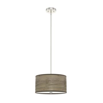 Hunter Solhaven 2-Light Pendant in Warm Grey Oak