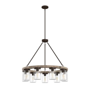 Hunter Devon Park 9-Light Chandelier in Onyx Bengal