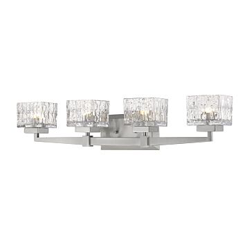 Z-Lite Rubicon 4-Light Bathroom Vanity Light In Brushed Nickel