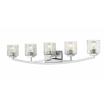 Z-Lite Zaid 5-Light Bathroom Vanity Light In Chrome