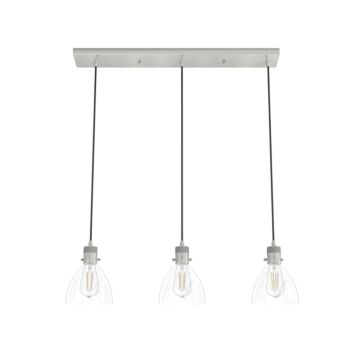 Hunter Van Nuys 3-Light Linear Cluster in Brushed Nickel