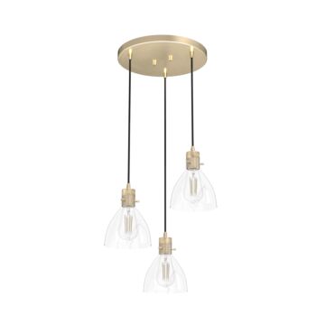 Hunter Van Nuys 3-Light Round Cluster in Alturas Gold