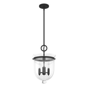 Hunter Belltown 3-Light Pendant in Natural Iron