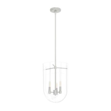 Hunter Sacha 3-Light Cloche Pendant in Brushed Nickel