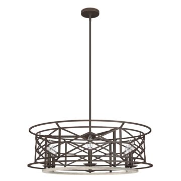 Hunter Langwood 6-Light Chandelier in Onyx Bengal