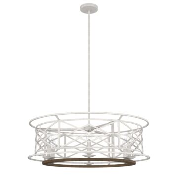 Hunter Langwood 6-Light Chandelier in Distressed White