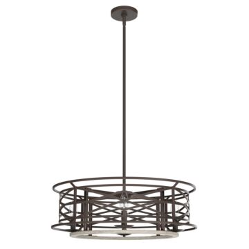 Hunter Langwood 4-Light Chandelier in Onyx Bengal