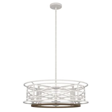 Hunter Langwood 4-Light Chandelier in Distressed White