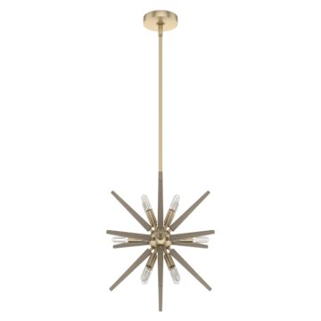 Hunter Jupiter Star 12-Light Pendant in Alturas Gold