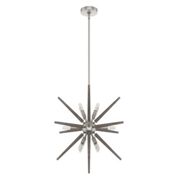 Jupiter Star 12-Light 12 Light Pendant in Brushed Nickel