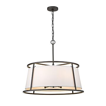 Z-Lite Lenyx Pendant 6-Light Pendant Light In Iron Ore