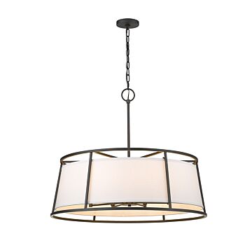 Z-Lite Lenyx Pendant 8-Light Pendant Light In Iron Ore