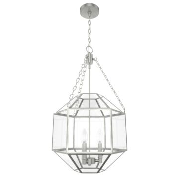 Hunter Indria 3-Light Pendant in Brushed Nickel