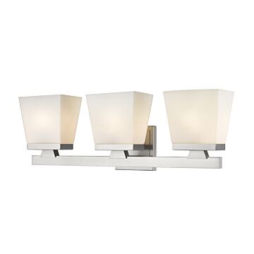Z-Lite Astor 3-Light Bathroom Vanity Light In Brushed Nickel
