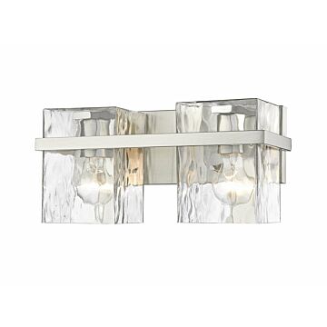 Z-Lite Bennington 2-Light Bathroom Vanity Light In Brushed Nickel