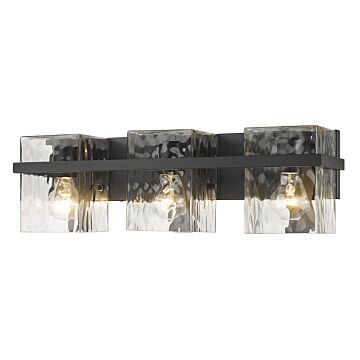 Z-Lite Bennington 3-Light Bathroom Vanity Light In Matte Black