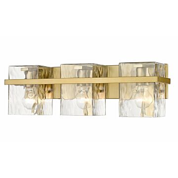 Z-Lite Bennington 3-Light Bathroom Vanity Light In Modern Gold