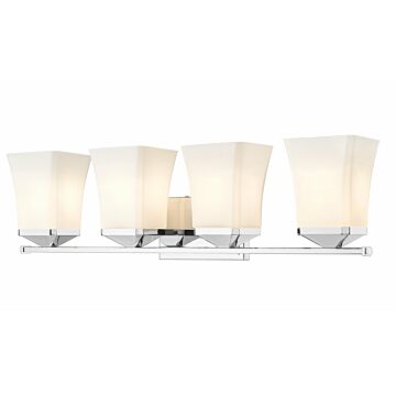 Z-Lite Darcy 4-Light Bathroom Vanity Light In Chrome
