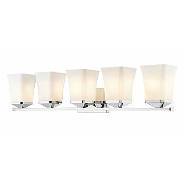 Z-Lite Darcy 5-Light Bathroom Vanity Light In Chrome