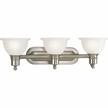 Madison 3-Light Bathroom Vanity Light Bracket in Brushed Nickel